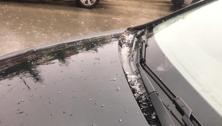 Tekirdağ’da şiddetli dolu yağışı