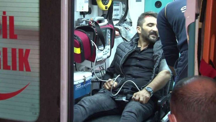 TEM’de kamyonet ile ticari taksi çarpıştı