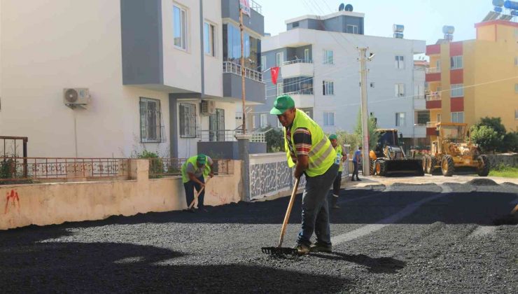 Toroslar’da asfalt çalışması sürüyor