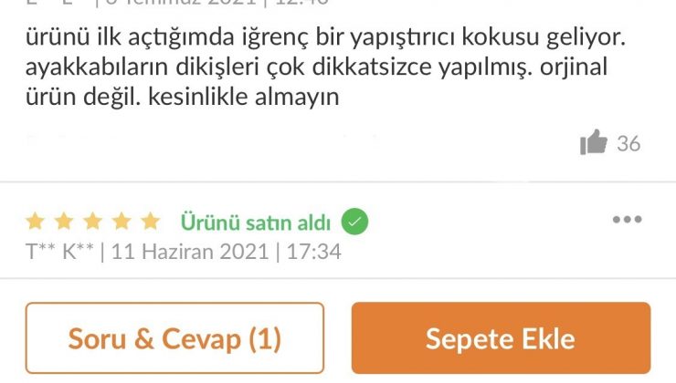 Trendyol’daki sahte ürünler çileden çıkartıyor