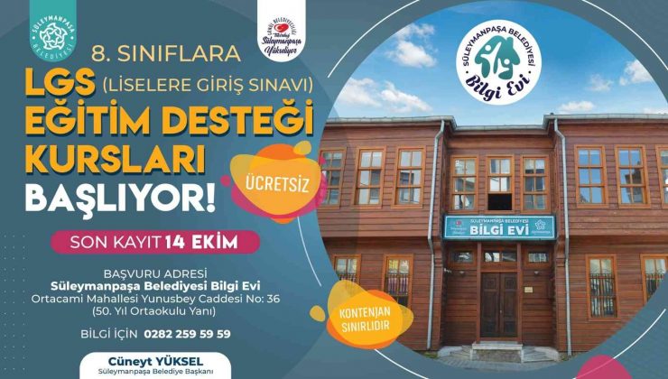 Ücretsiz LGS hazırlık kursları başlıyor