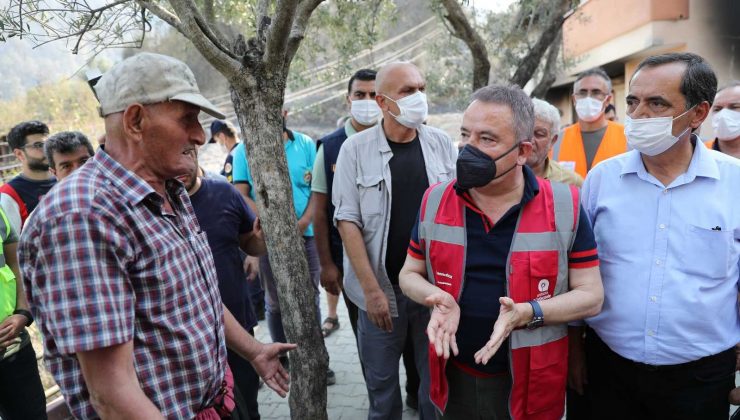 Yangından etkilenen bölgelere altyapı çalışması