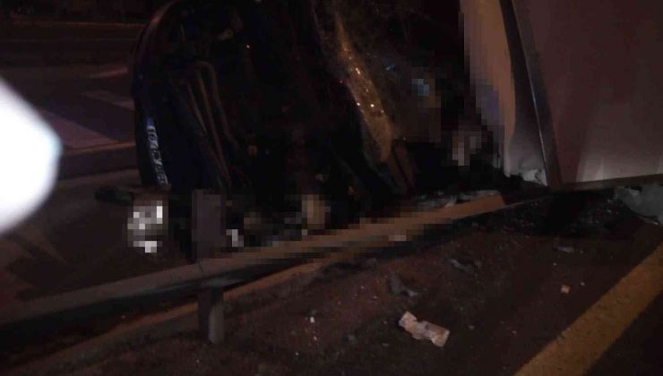 Yarış atı taşıyan kamyon devrildi: 2 ölü, 1 yaralı