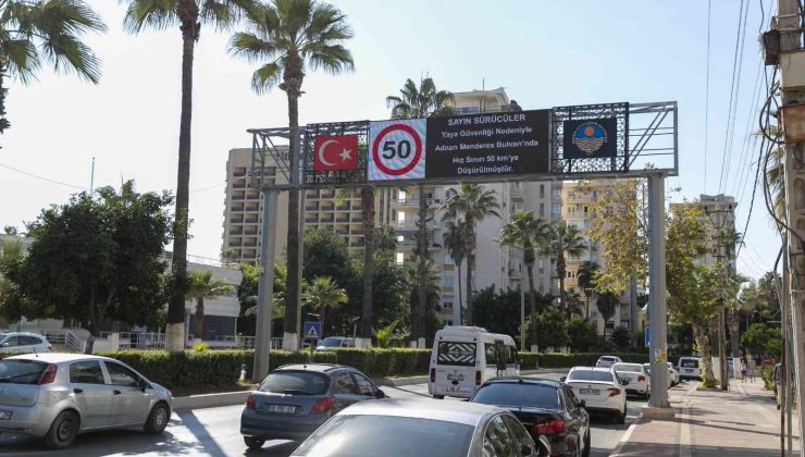 Yayalar Adnan Menderes Bulvarında hız sınırının düşürülmesinden memnun