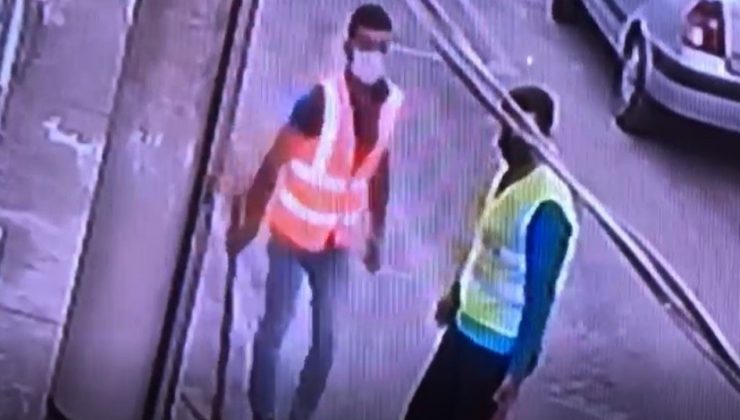 Yok artık dedirten hırsızlık kamerada: İşçi yeleği giyip fiber kablo çaldılar