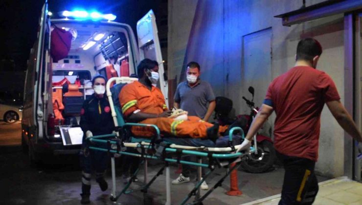 Yüzüne kimyasal madde sıçradı