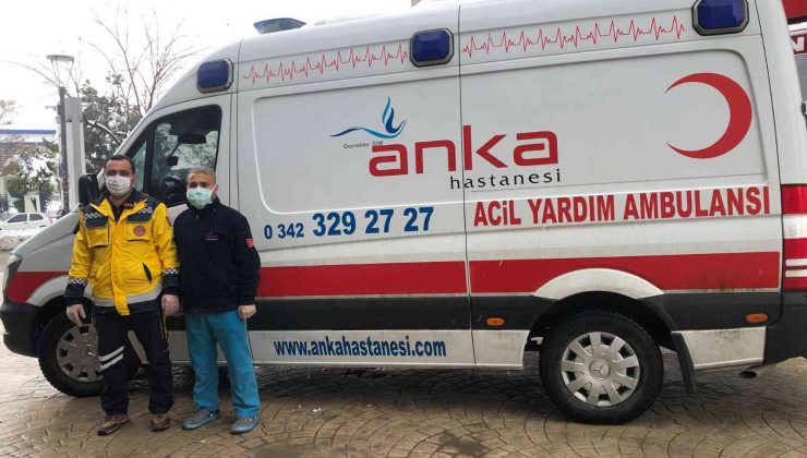ANKA hastanesi karda evlere sağlık hizmeti götürüyor