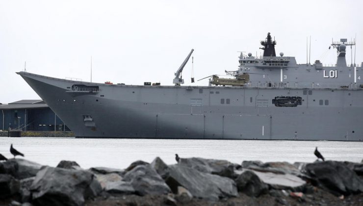 Avustralya’nın en büyük yardım gemisi Tonga’ya gidiyor