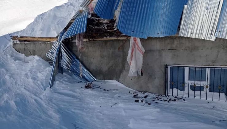 Bahçesaray’da bir evin üzerine çığ düştü, 5’i çocuk 7 kişi yara almadan kurtuldu