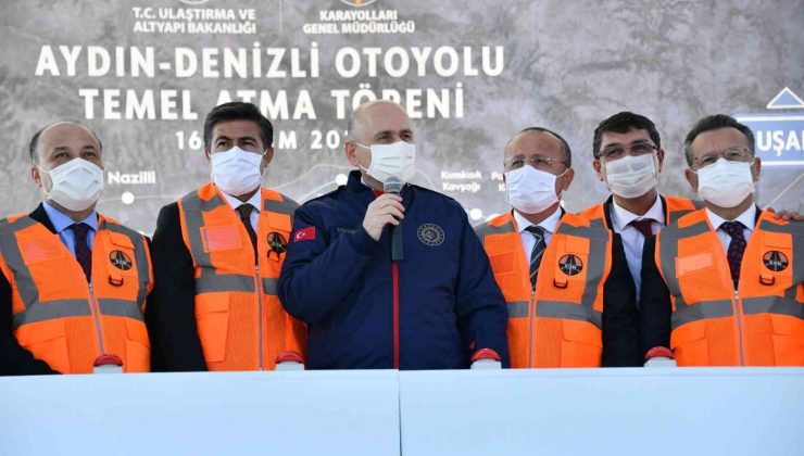 Bakan Karaismailoğlu: “163 kilometre uzunluğundaki Aydın-Denizli otoyolunda çalışmalar sürüyor”
