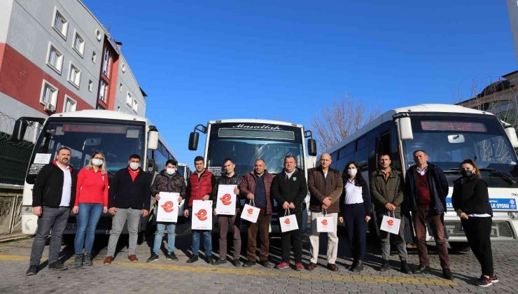 Başkan Atay’dan toplu taşımaya hijyen desteği