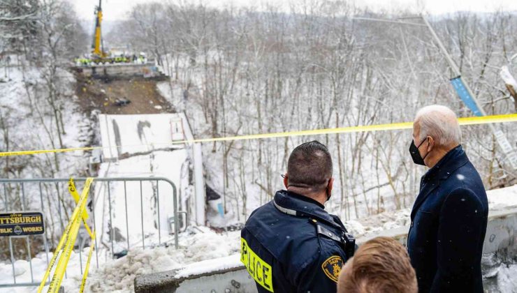 Biden, Pittsburgh’da çöken köprüyü ziyaret etti