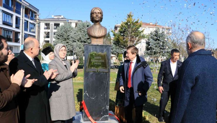 Çiftlikköy’de Kadriya Temirbulatova’nın büstü açıldı