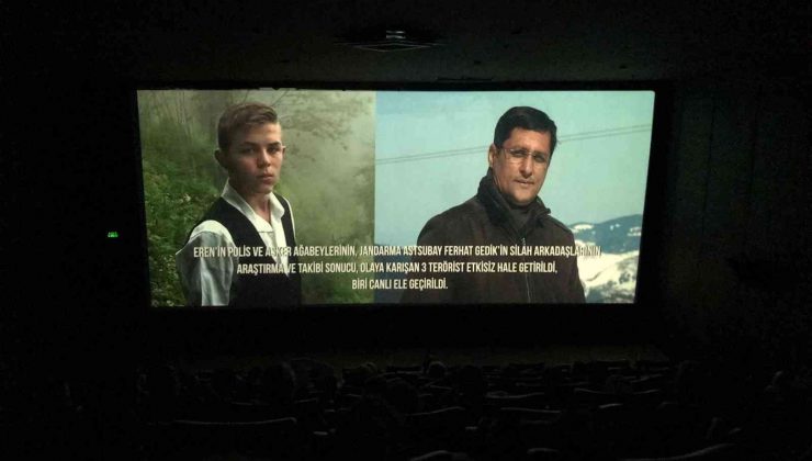 Emekli astsubaylar “Kesişme: İyi ki Varsın Eren” filmini izledi