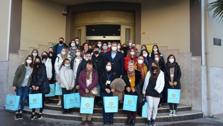 Erasmus öğrencileri Manisa Ticaret Borsasının misafiri oldu