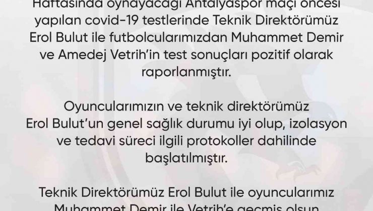 Gaziantep FK’da korona virüs şoku