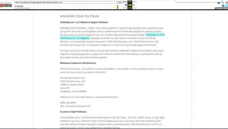 Godaddy’in gasp ettiği internet alan adlarını açık artırmayla satışa çıkardığı iddia edildi
