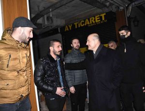 İçişleri Bakanı Soylu, Nusaybin’de esnafı ziyaret etti