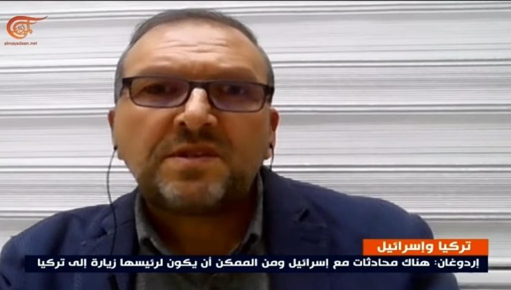 İNÜSAM Müdürü Doç Dr. Birdişli Lübnan merkezli televizyona Türkiye-İsrail ilişkilerini anlattı