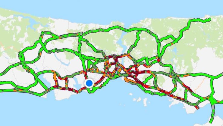 İstanbul’da trafik yoğunluğu, seviye yüzde 65’e yükseldi