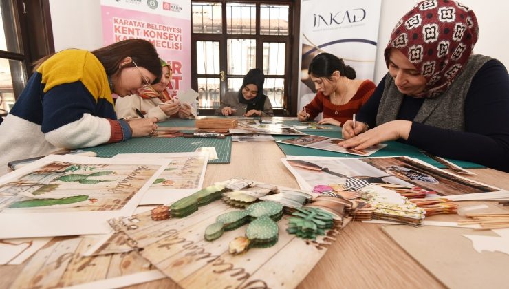 Karatay Kent Konseyi Kadın Meclisi’nden rölyef kursu