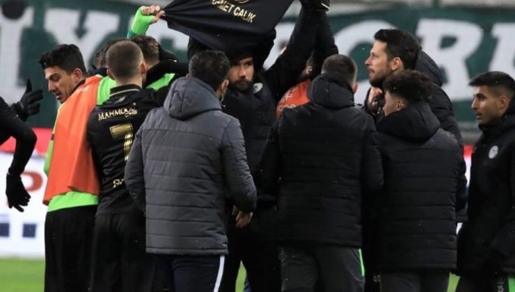 Konyaspor golü attı, Ahmet Çalık’ı andı