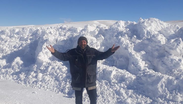 Malatya’da çiftçilerden kar sevinci