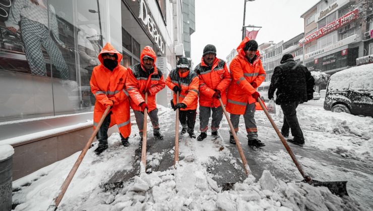 Malatya’da karla mücadele çalışmalarında araç ve personel sayısı arttırıldı