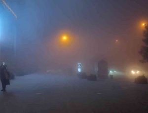 Mardin’de etkili olan sis sürücülere zor anlar yaşattı