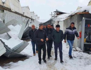 Milletvekili Aydın, kardan zarar gören vatandaşlarla bir araya geldi