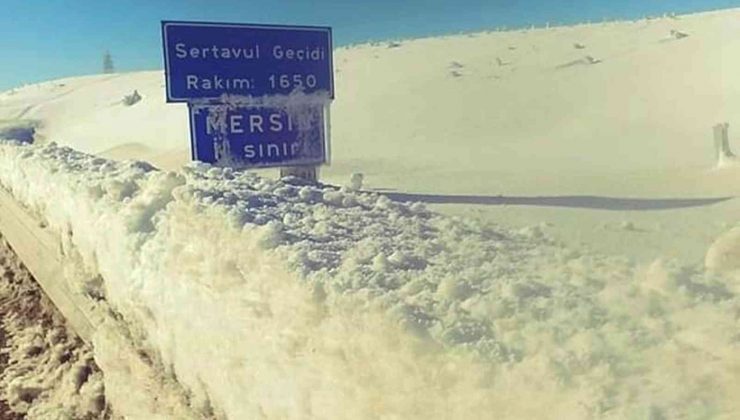 Mut Sertavul Geçidi’nde zincirsiz araç geçişine izin yok