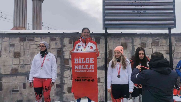 Okullar arası kayak sporları yarışmasında Bilge Koleji damgasını vurdu