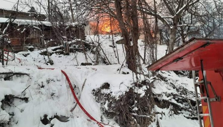 Orhaneli’nde korkutan yangın