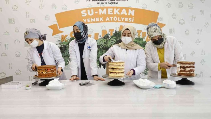 Pastacılık kursunda sınav heyecanı