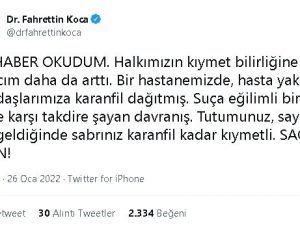 Sağlık Bakanı Koca’dan Düzcelilere teşekkür
