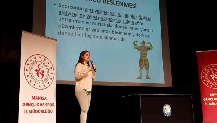 Salihli’de sporculara beslenme anlatıldı