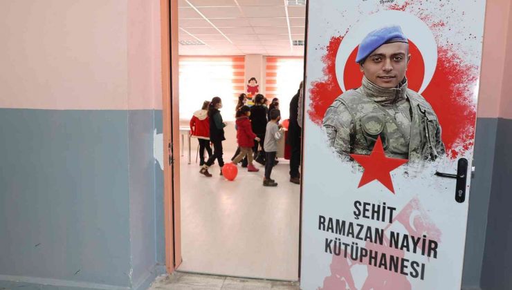 Şehidin ismi okulun kütüphanesinde yaşatılacak