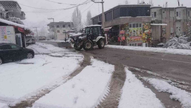 Şenoba Belediyesi yol temizleme ve tuzlama çalışmalarına devam ediyor