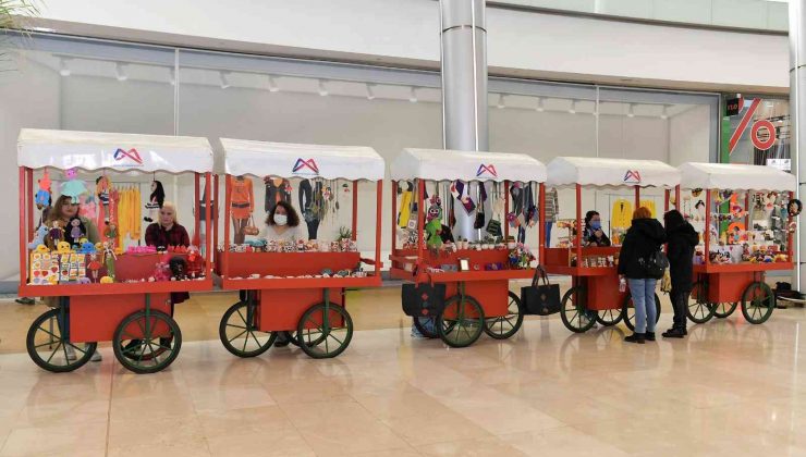 Üretici kadın stantları yıl sonuna kadar AVM’lerde olacak