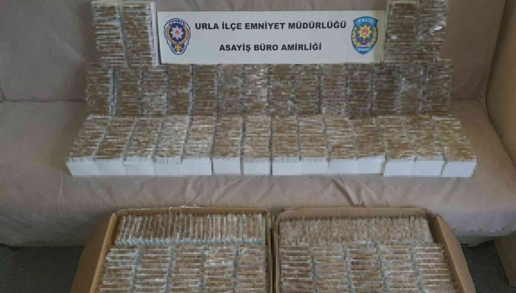 Urla’da kaçak sigara operasyonu
