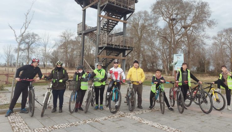 Bisikletliler Kızılırmak Deltası’na pedal çevirdi