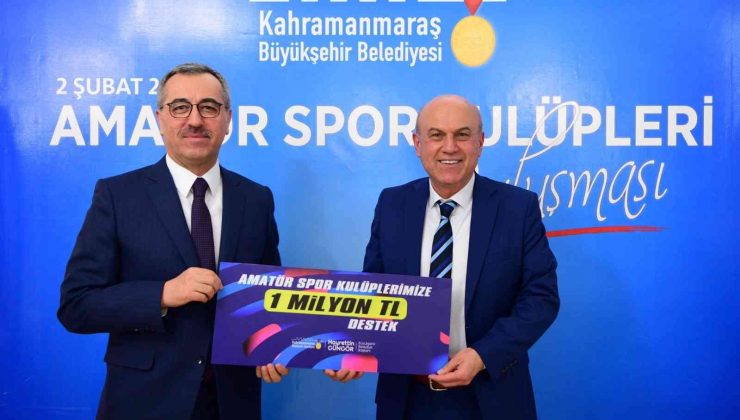 Büyükşehirden amatör spor kulüplerine 1 milyon lira destek