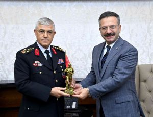 Jandarma Genel Komutanı Çetin, Aydın Valisi Aksoy ile görüştü